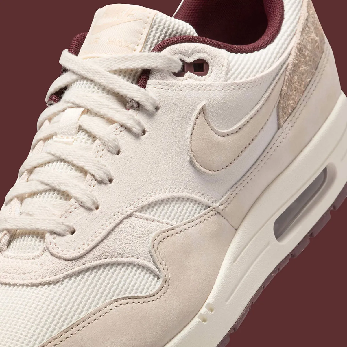 Nike Air Max 1 Sail Burgundy Crush – Image 8