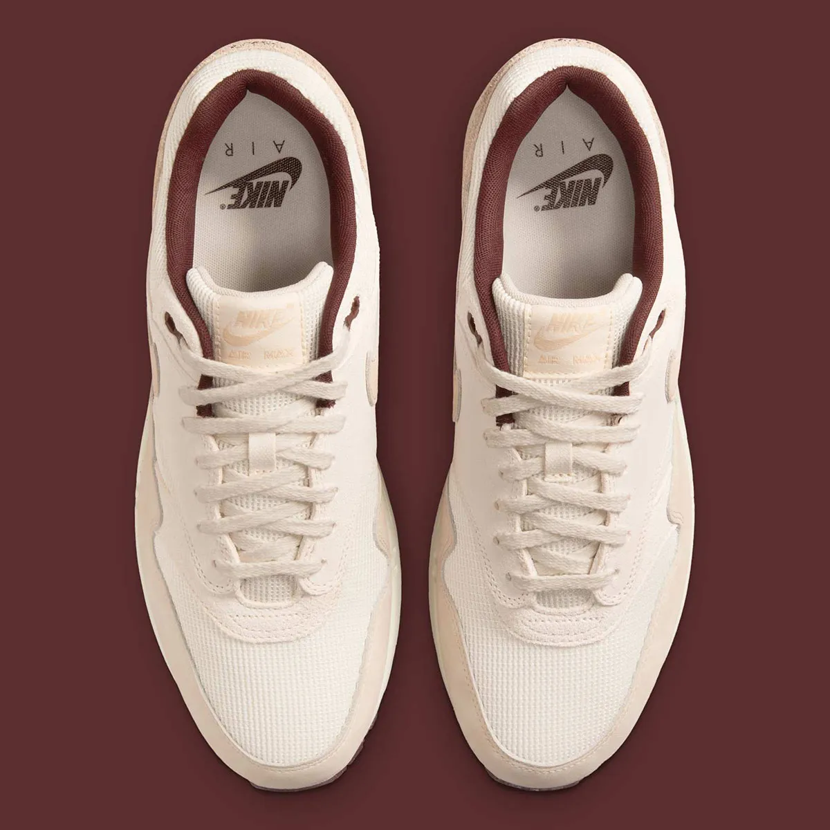 Nike Air Max 1 Sail Burgundy Crush – Image 6