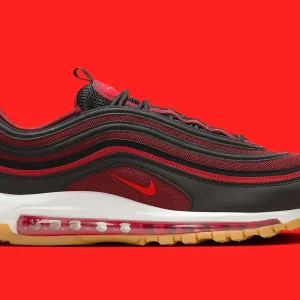 Nike Air Max 97 Black Team Scarlet