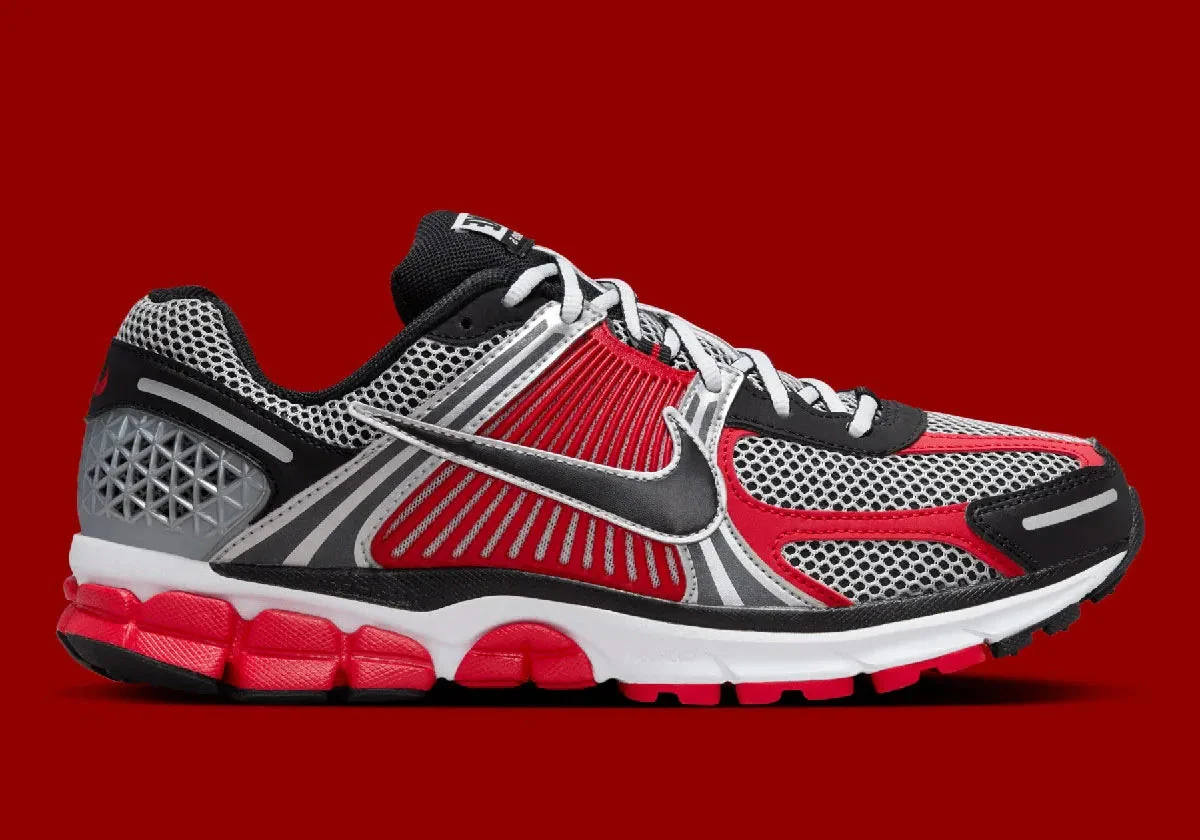 Nike Air Zoom Vomero 5 Metallic Silver University Red – Image 2