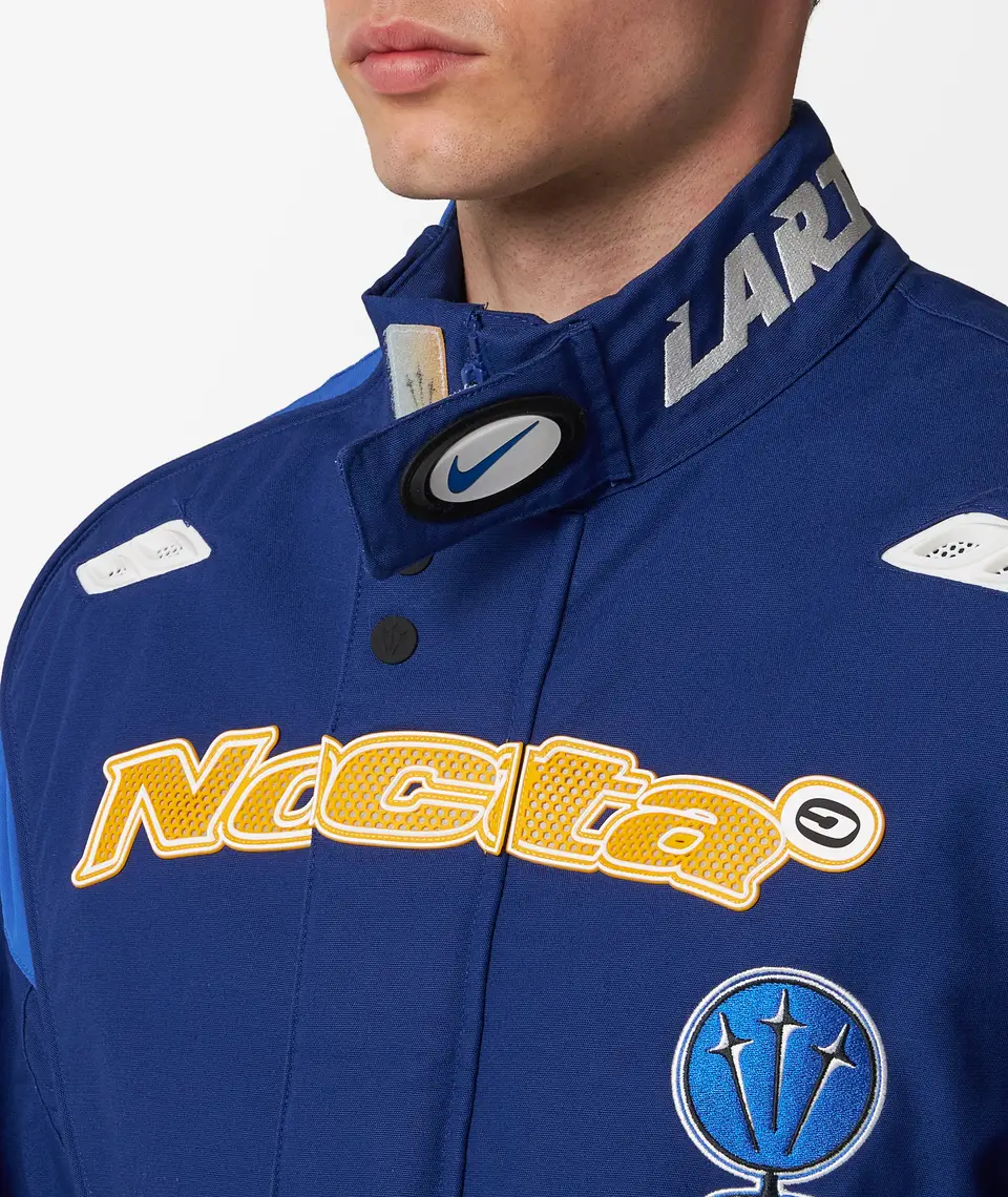 Nike x NOCTA L'Art Racing Jacket Deep Royal Blue/Racer Blue/Phantom – Image 4