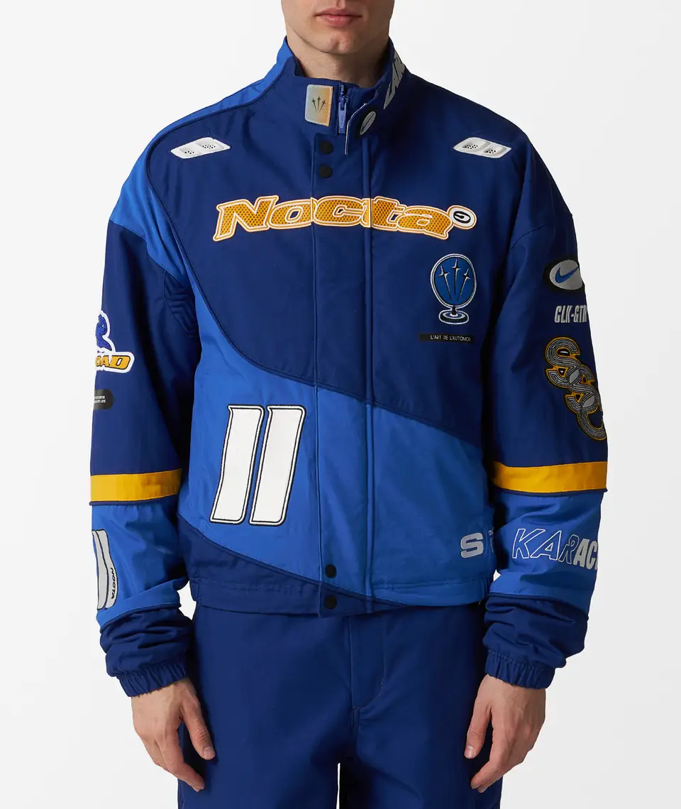 Nike x NOCTA L'Art Racing Jacket Deep Royal Blue/Racer Blue/Phantom – Image 5