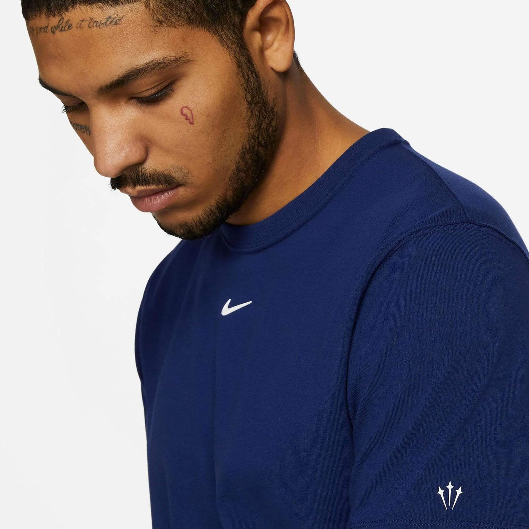 Nike x Drake NOCTA Cardinal Stock T-shirt Navy – Image 4