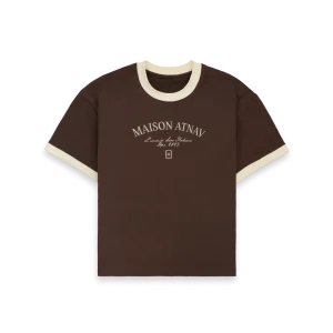 TEE-SHIRT MAISON ATNAV MARRON/ECRU
