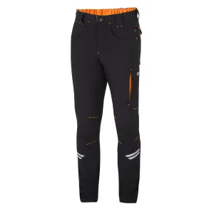 Pantalon Tech Light Kansas Noir/Orange