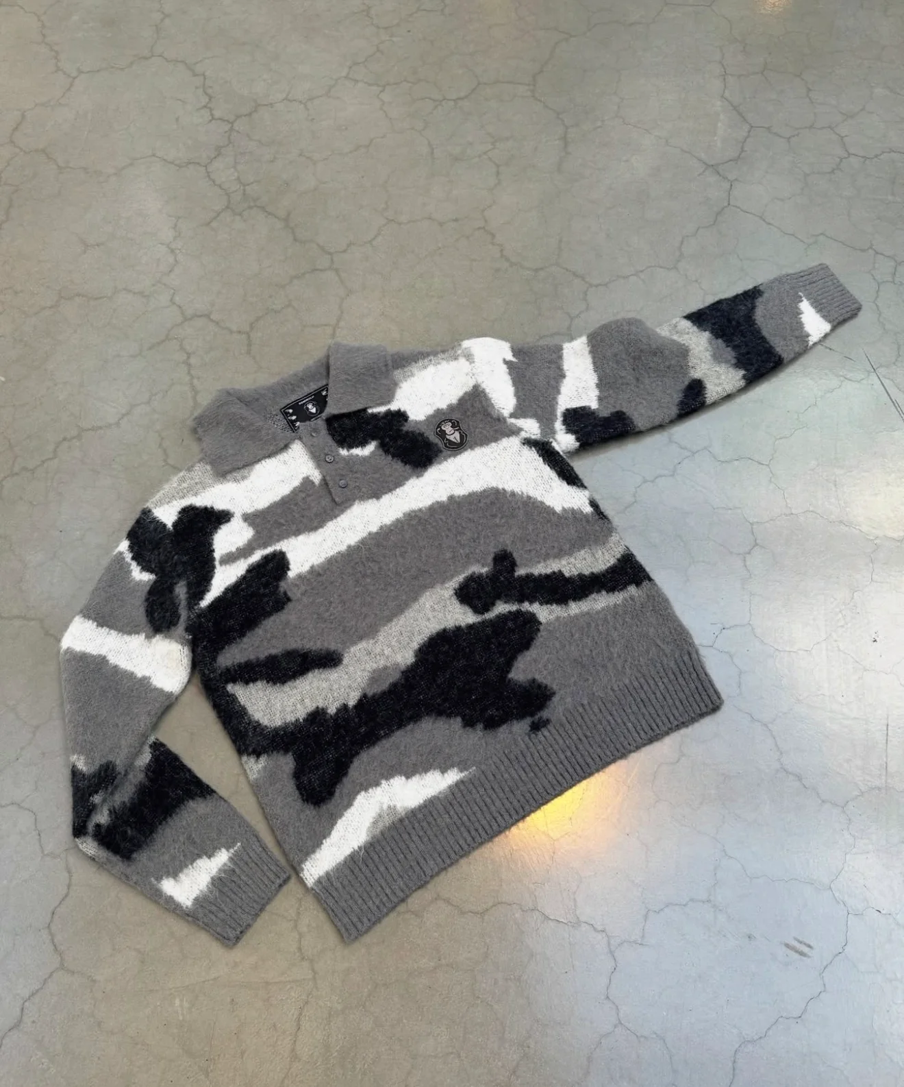 PULL DOMRICH MOHAIR NOIR