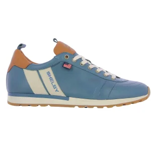 Chaussures cuir Classic Legend Motors Caroll Shelby GT Bleu