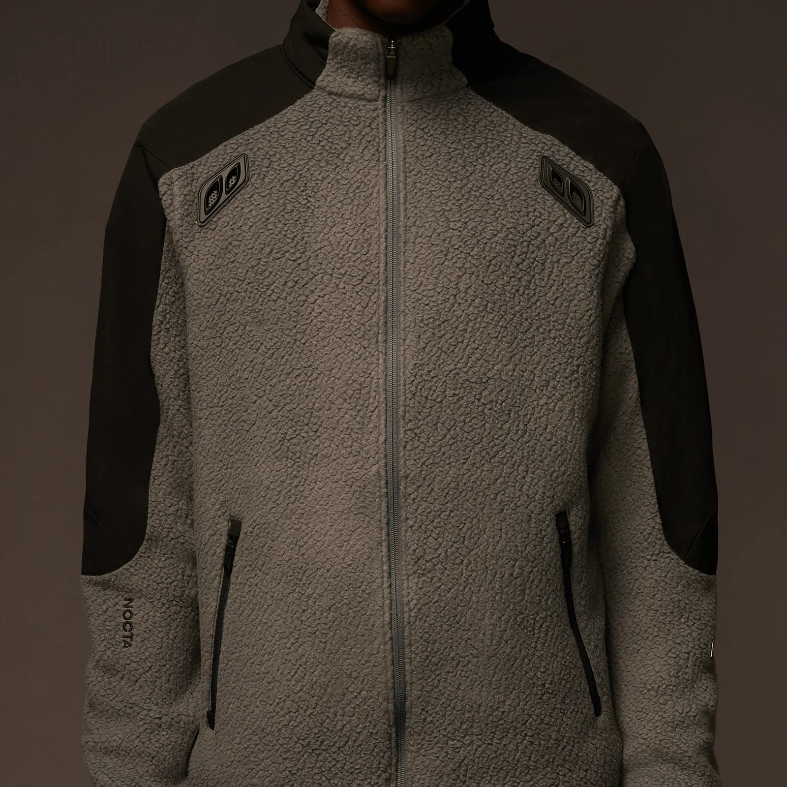 Nike x NOCTA Tahr Sherpa Zip-Up Jacket Iron Grey – Image 8
