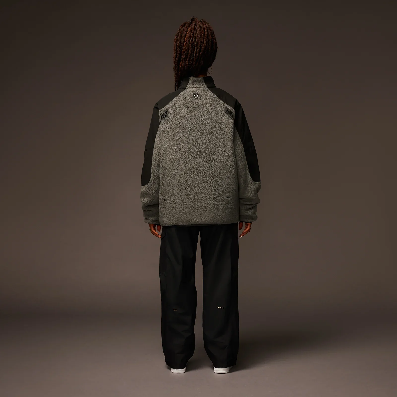 Nike x NOCTA Tahr Sherpa Zip-Up Jacket Iron Grey – Image 7