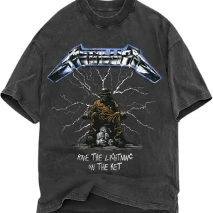TEE-SHIRT ON THE KET METALLICA NOIR BLEU