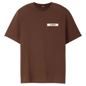 Tee-shirt JACQUEMUS Gros Grain marron