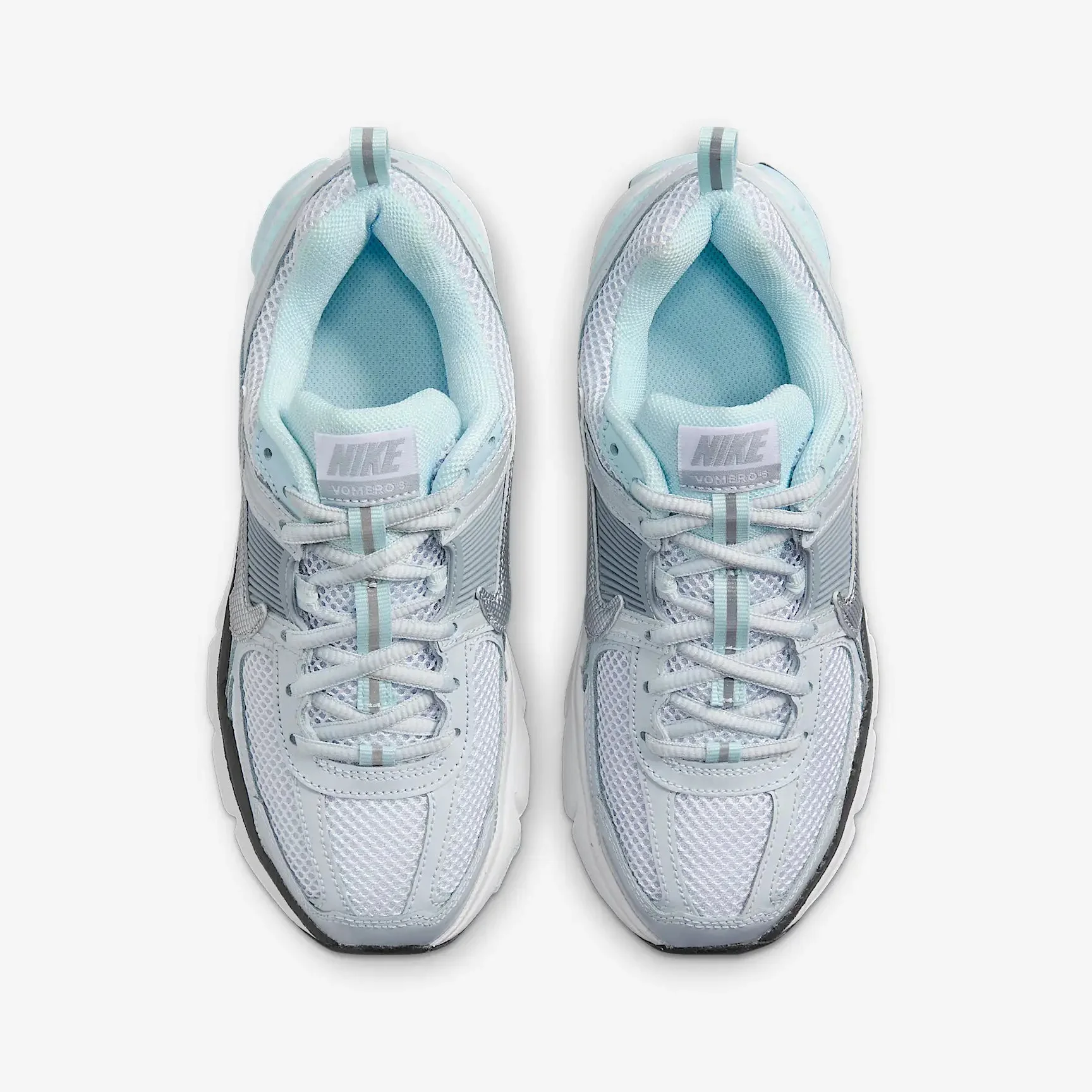 Nike Vomero 5 Pure Platinum Glacier Blue Wolf Grey Metallic Silver (GS) – Image 5