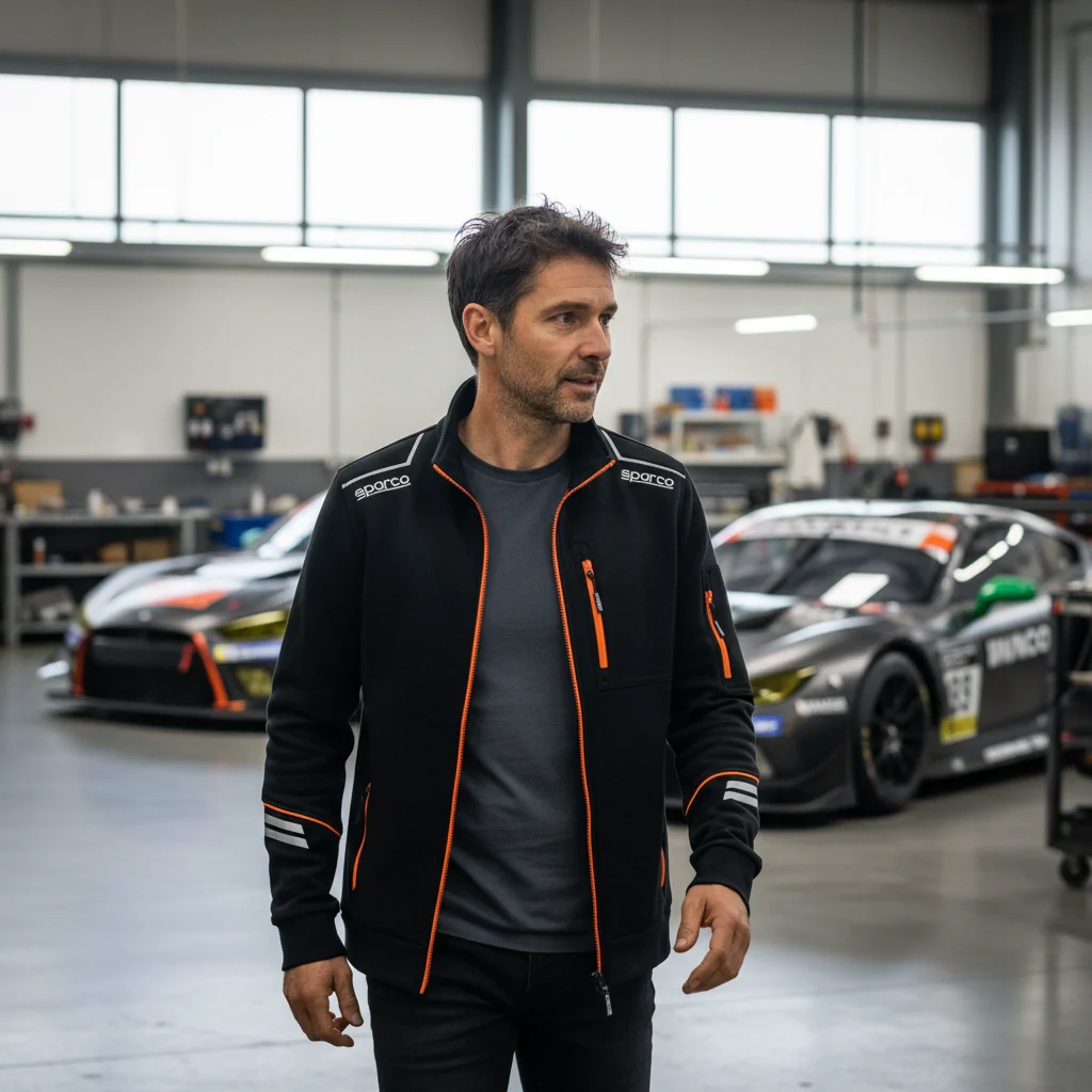 Veste Tech Alabama Noir/Orange – Image 3