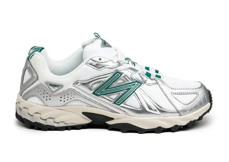 New Balance 610 Silver Metallic Reflection Green – Image 2