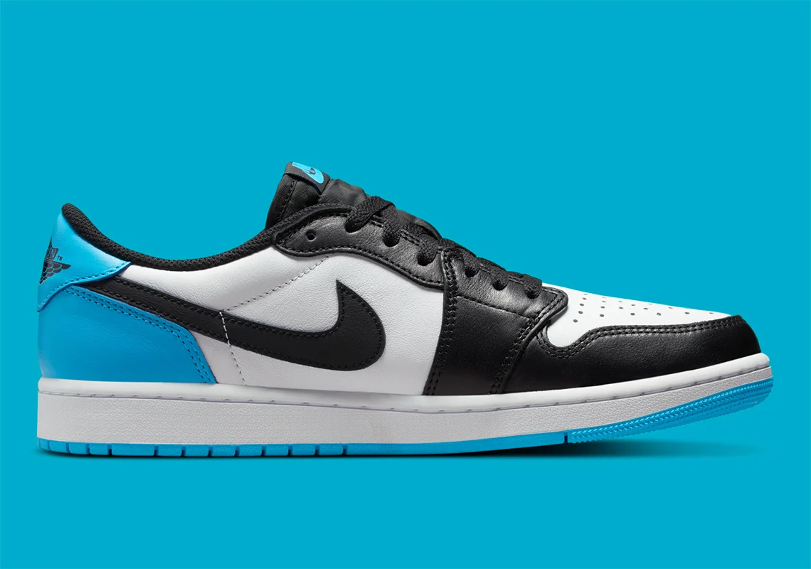 Jordan 1 Retro Low OG Black Dark Powder Blue – Image 4