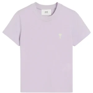 Tee-shirt AMI PARIS Violet Lilas