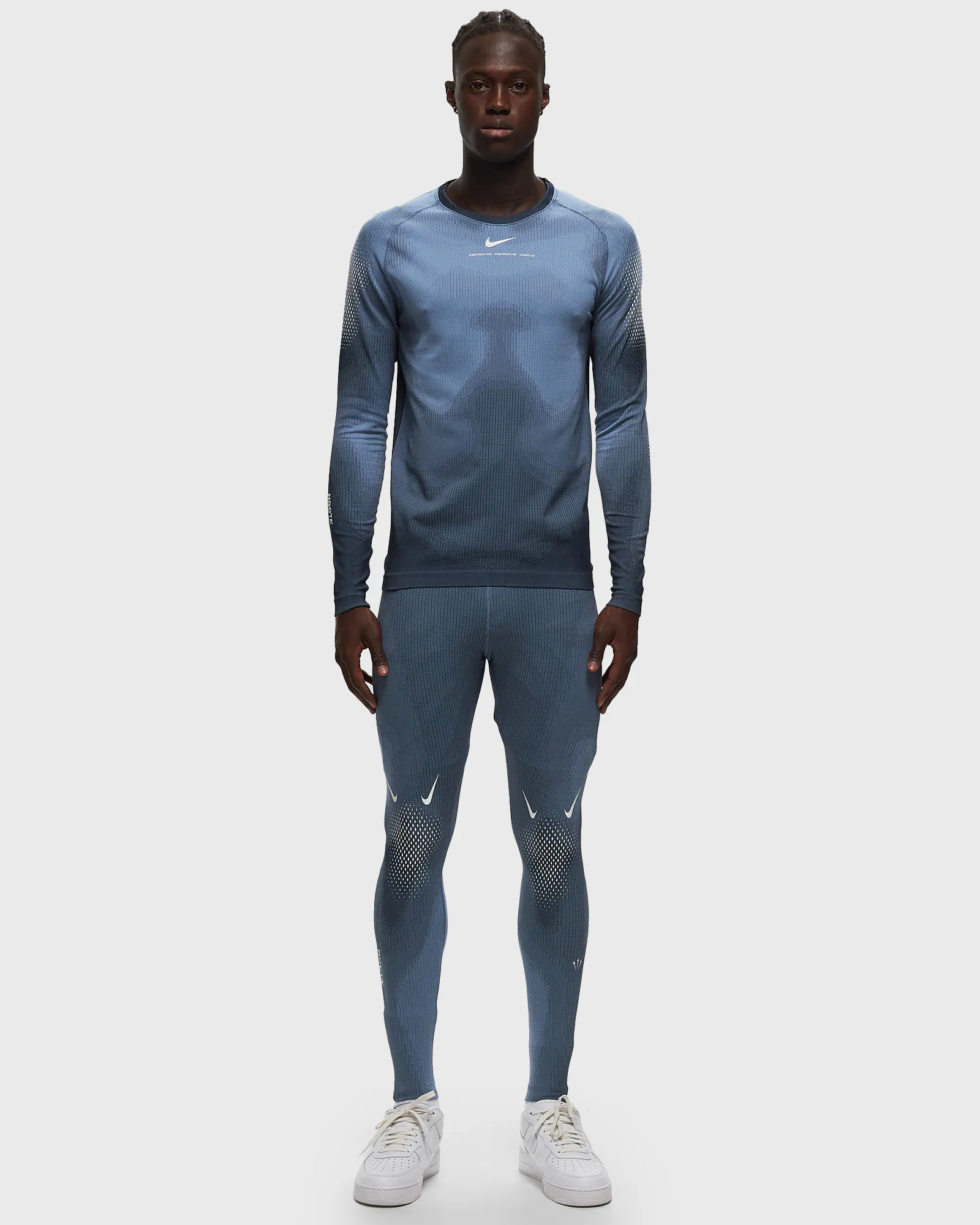 Nike x NOCTA NRG Knit Long Sleeve Top Cobalt Bliss/Dark Obsidian – Image 4