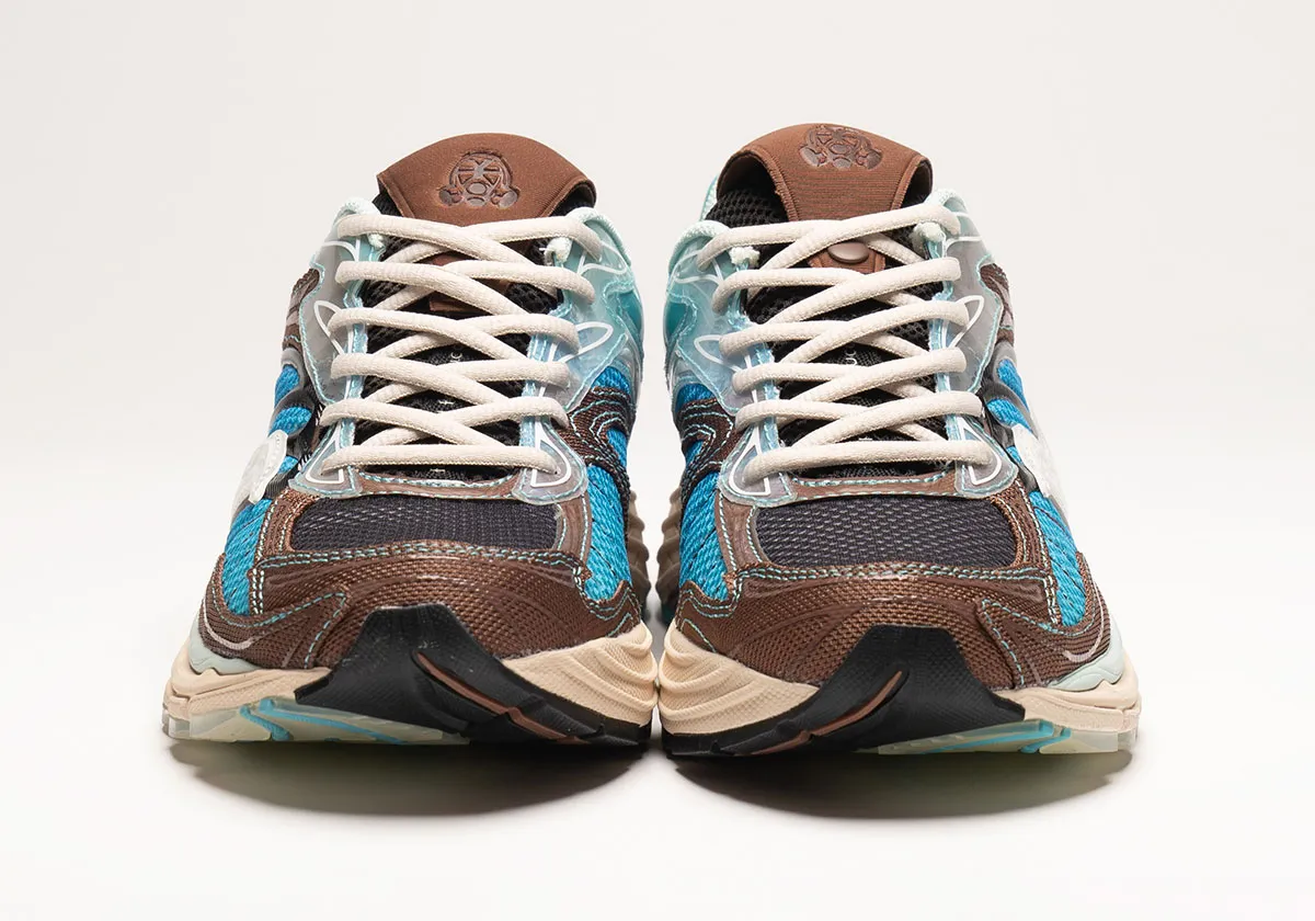 Saucony ProGrid Omni 9 Footpatrol Blue Brown – Image 6