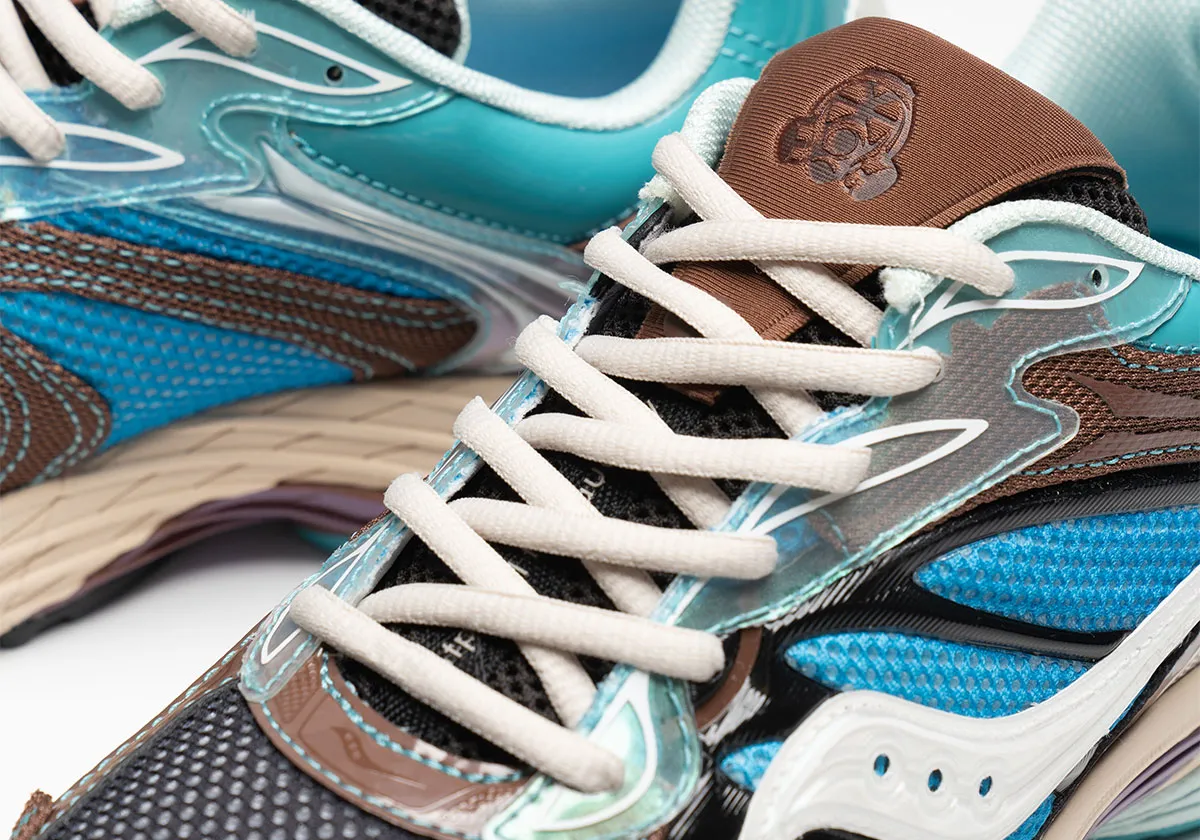 Saucony ProGrid Omni 9 Footpatrol Blue Brown – Image 8