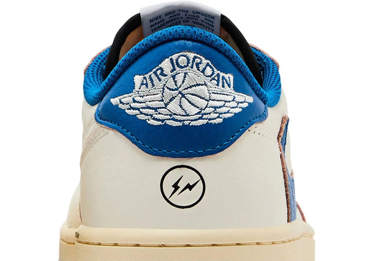 Jordan 1 Retro Low OG SP Fragment x Travis Scott Sail Military Blue – Image 6