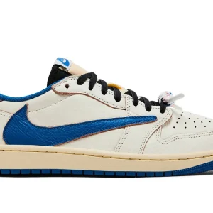 Jordan 1 Retro Low OG SP Fragment x Travis Scott Sail Military Blue