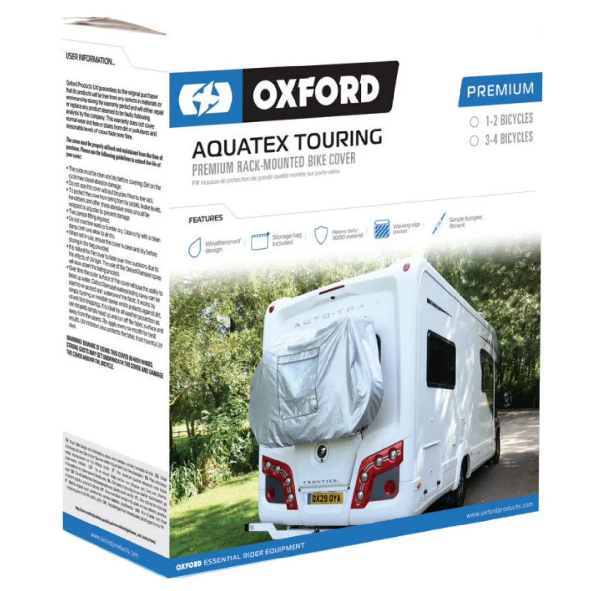 Housse à vélo Oxford Aquatex Touring Premium 3-4 vélo – Image 3