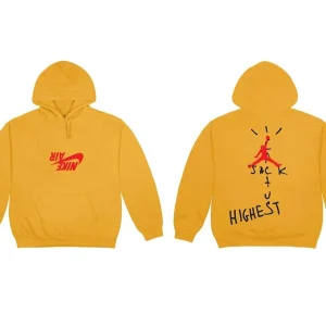 Travis Scott Jordan Cactus Jack Highest Hoodie Gold