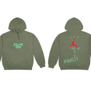 Travis Scott Jordan Cactus Jack Highest Hoodie Olive
