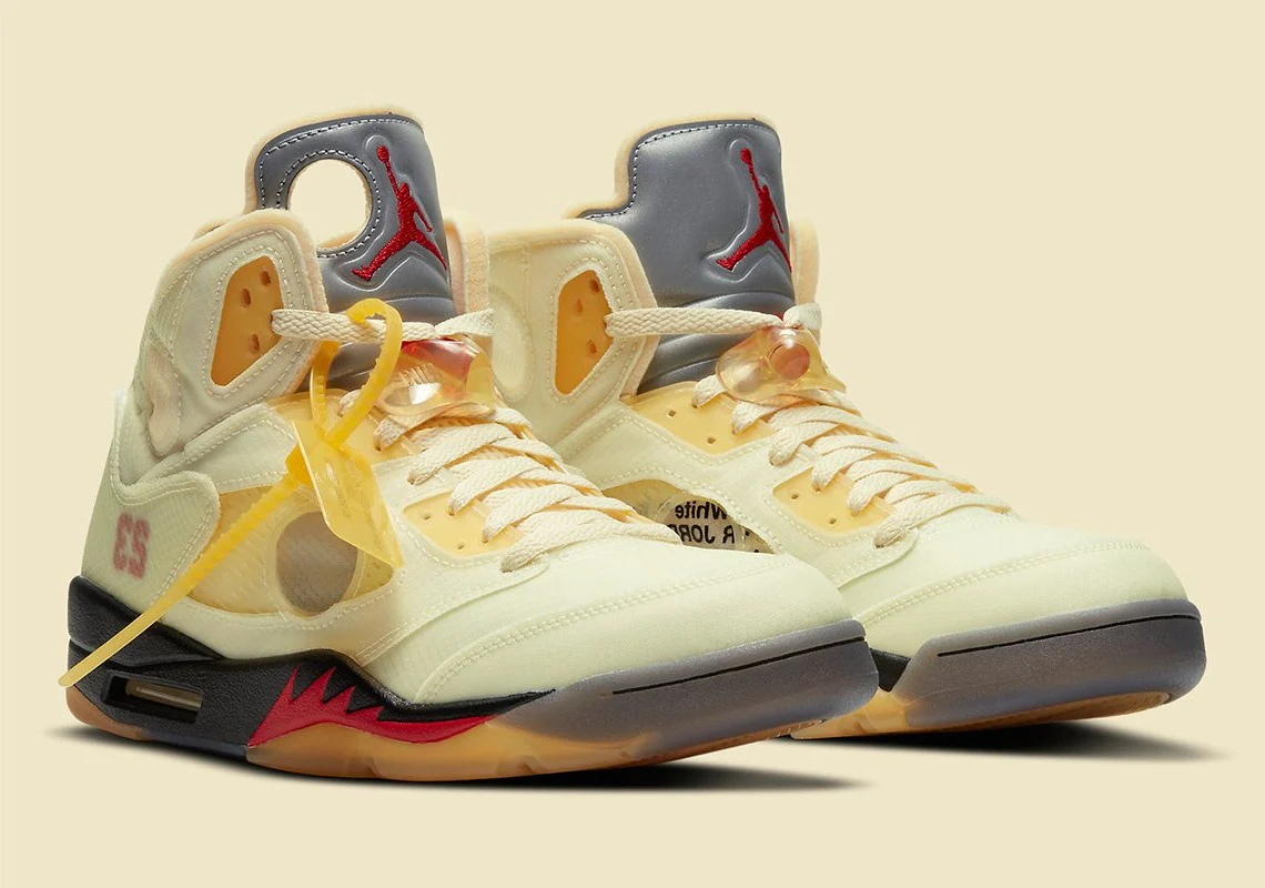 Air Jordan 5 Retro Off White Sail – Image 3