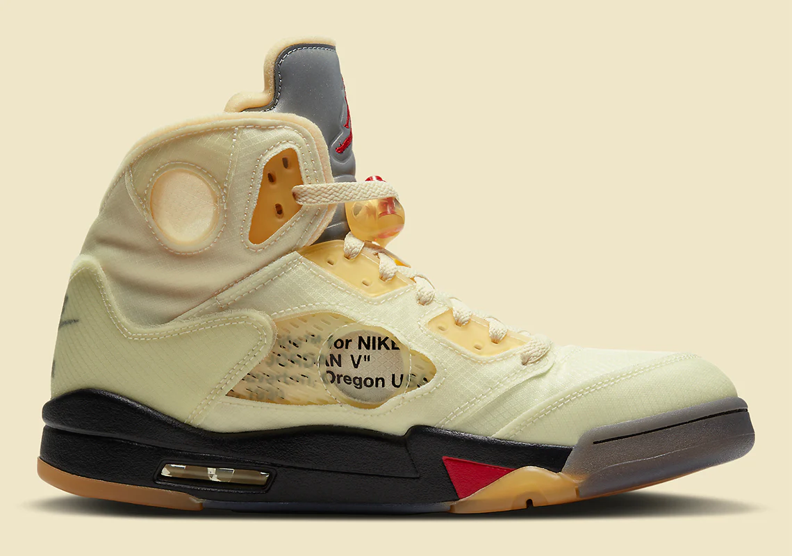 Air Jordan 5 Retro Off White Sail – Image 4