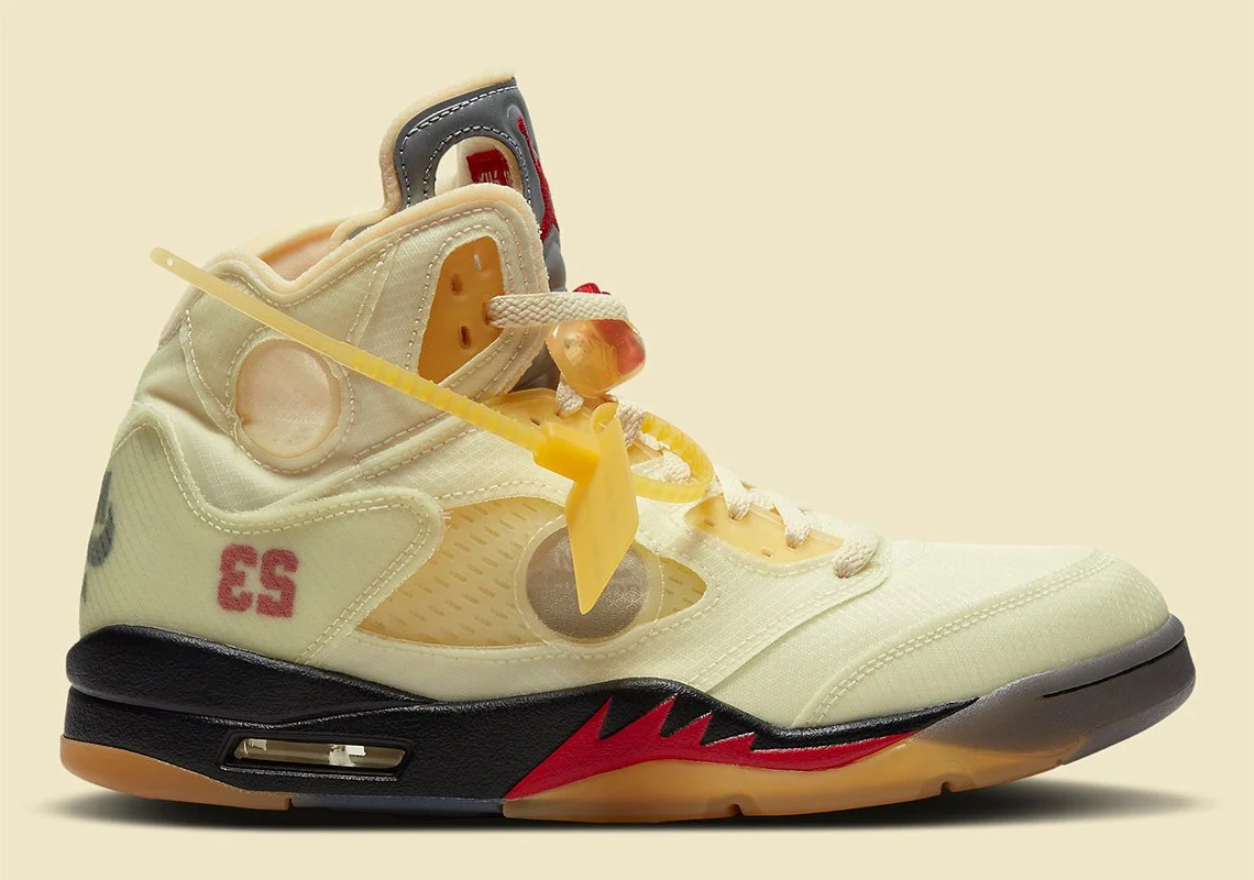 Air Jordan 5 Retro Off White Sail – Image 2