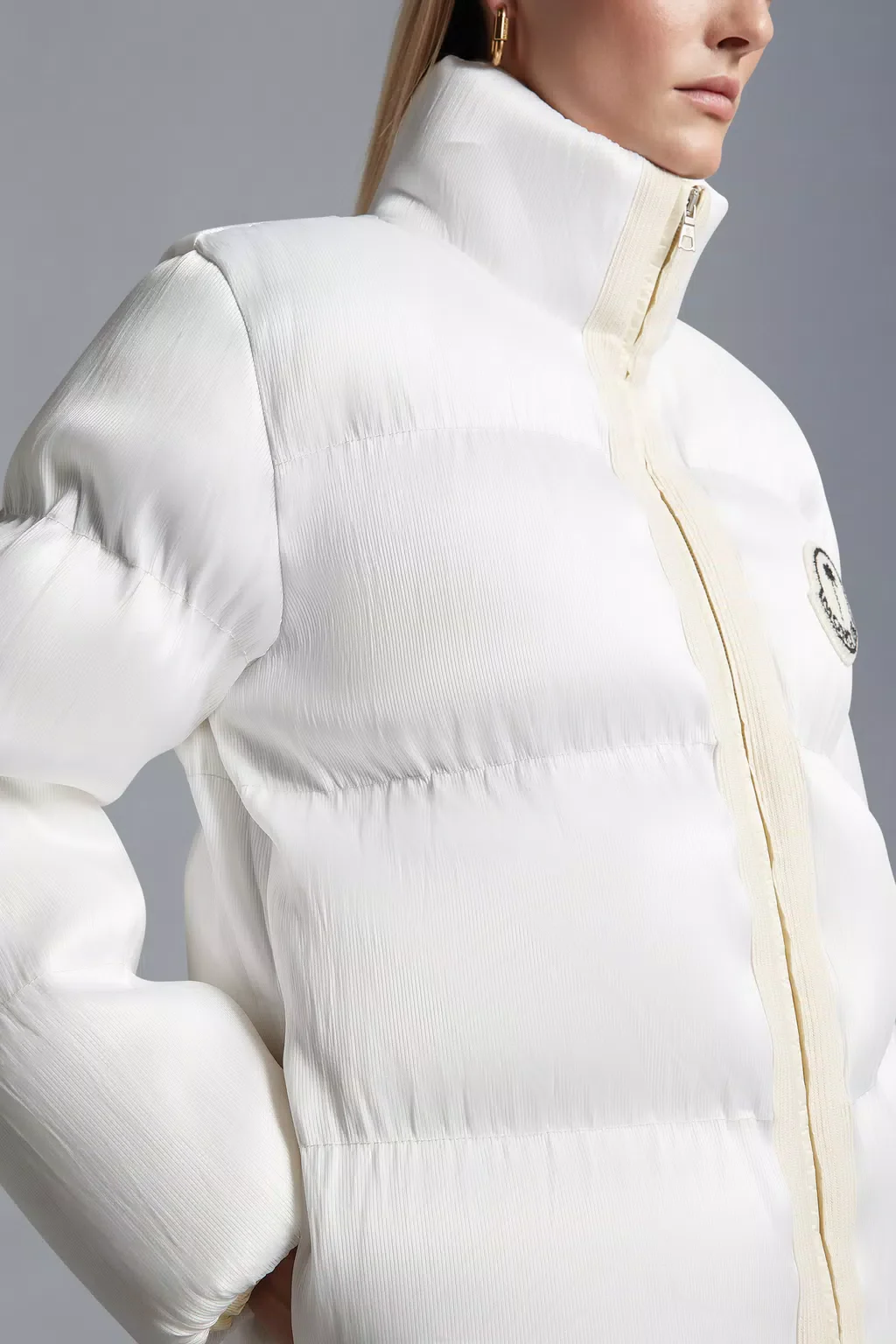 Moncler Maya 70 by Palm Angels Jacket Bright White – Image 7