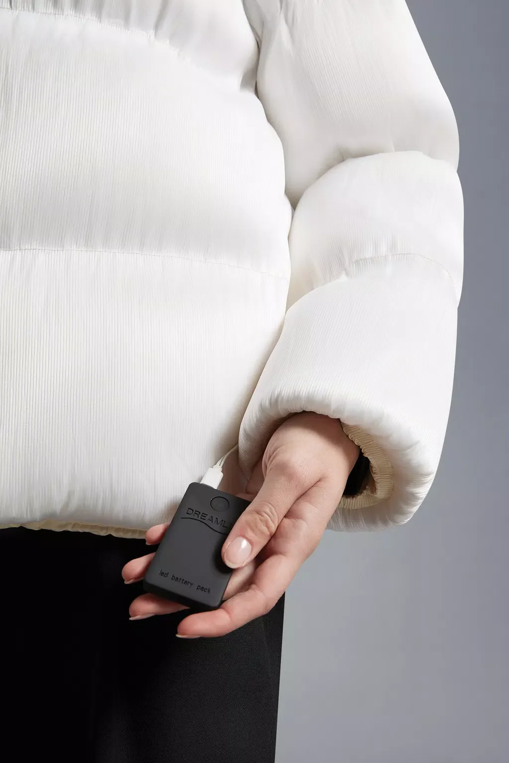 Moncler Maya 70 by Palm Angels Jacket Bright White – Image 8