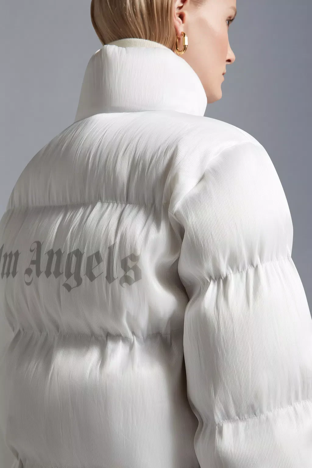Moncler Maya 70 by Palm Angels Jacket Bright White – Image 6