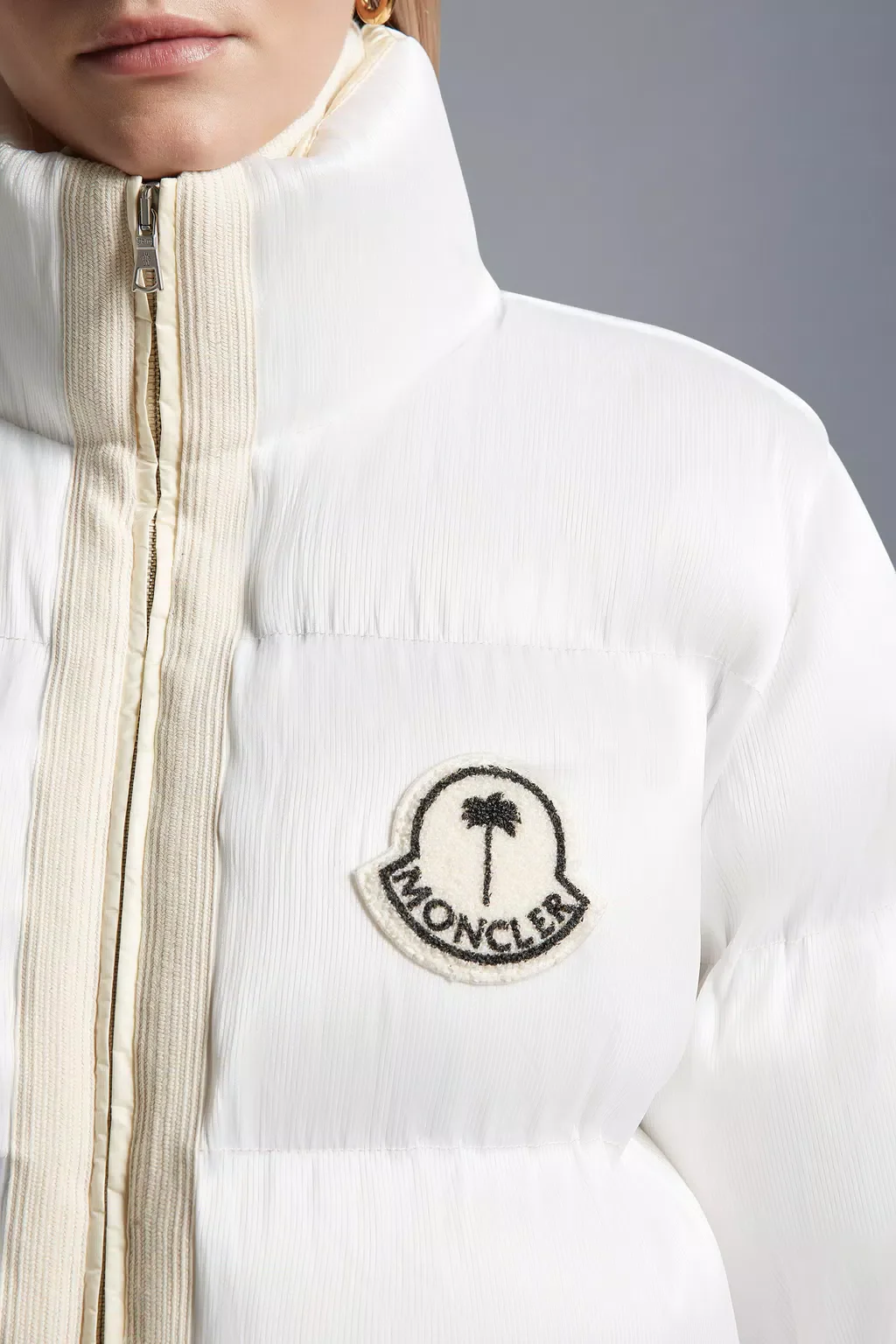 Moncler Maya 70 by Palm Angels Jacket Bright White – Image 5