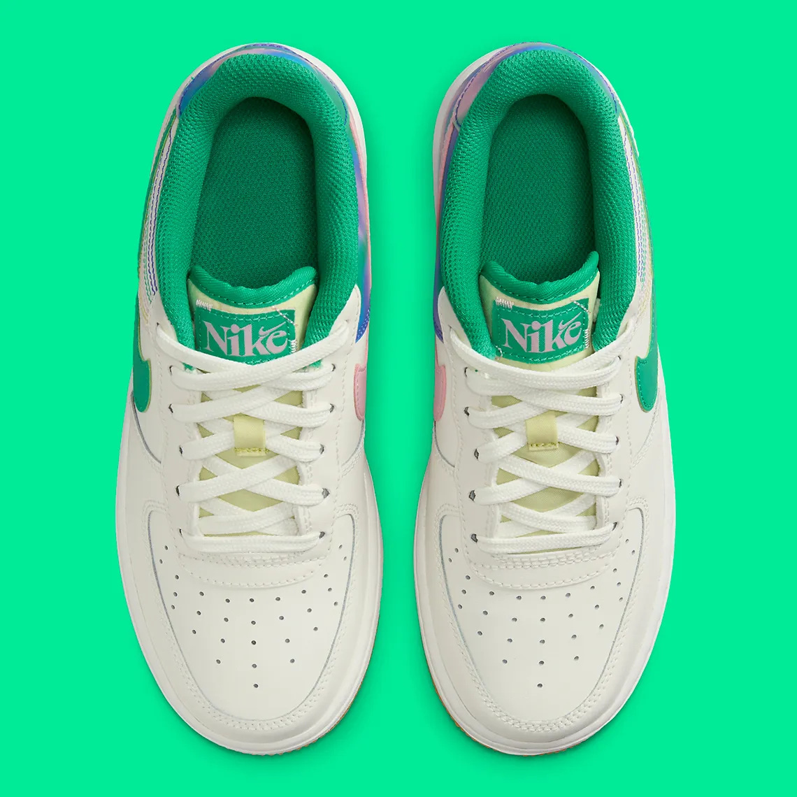 Nike Air Force 1 Low LV8 3 Heel Stitch Sail Stadium Green – Image 5