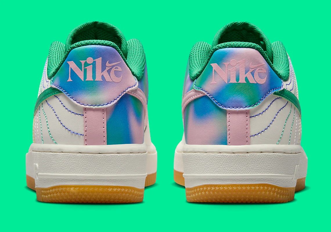 Nike Air Force 1 Low LV8 3 Heel Stitch Sail Stadium Green – Image 6