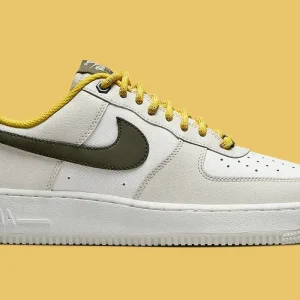 Nike Air Force 1 Low '07 PRM Light Bone Cargo Khaki Vivid Sulfur