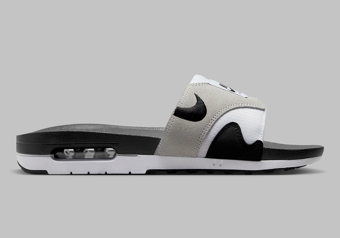 Nike Air Max 1 Slide White Black – Image 4