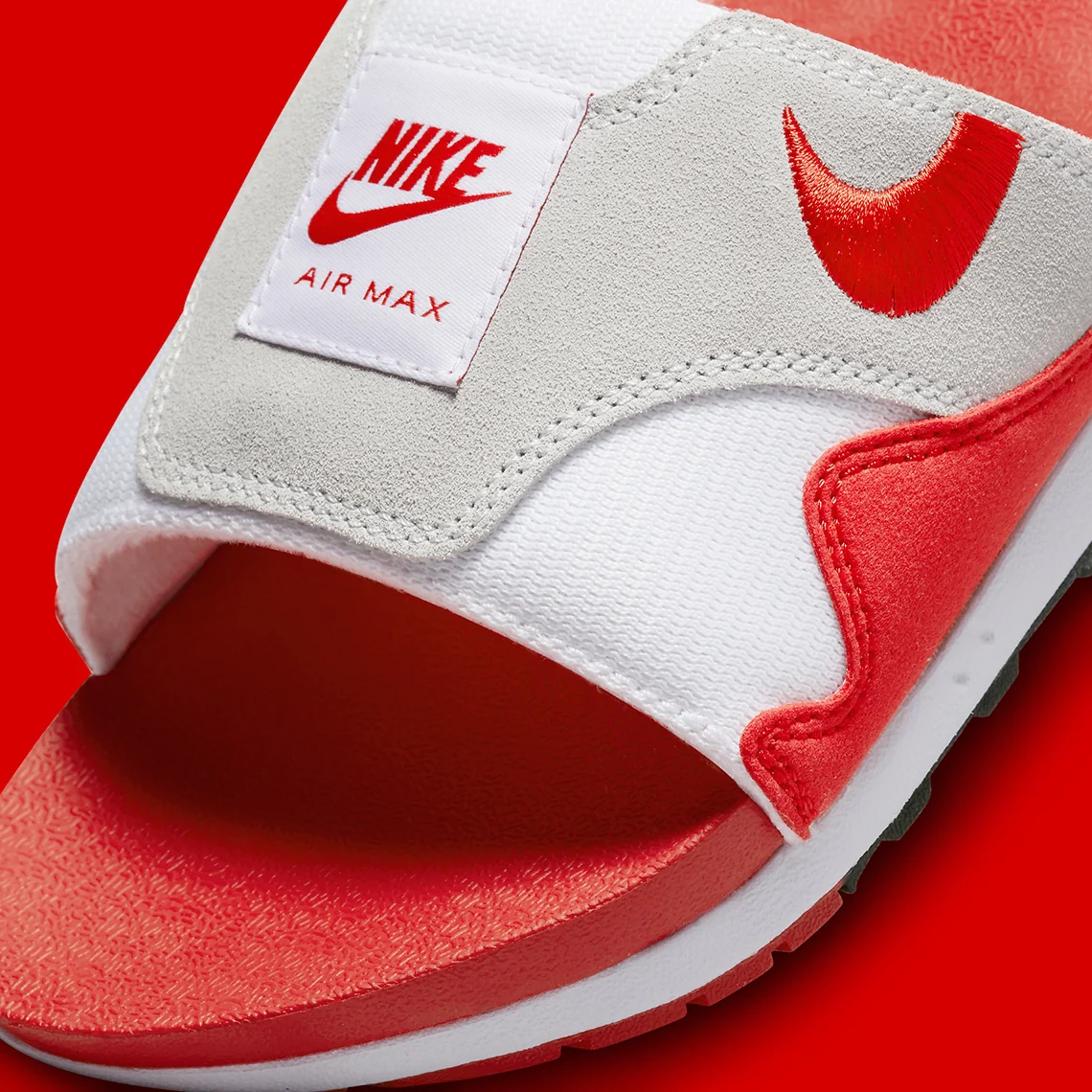 Nike Air Max 1 Slide White University Red – Image 5
