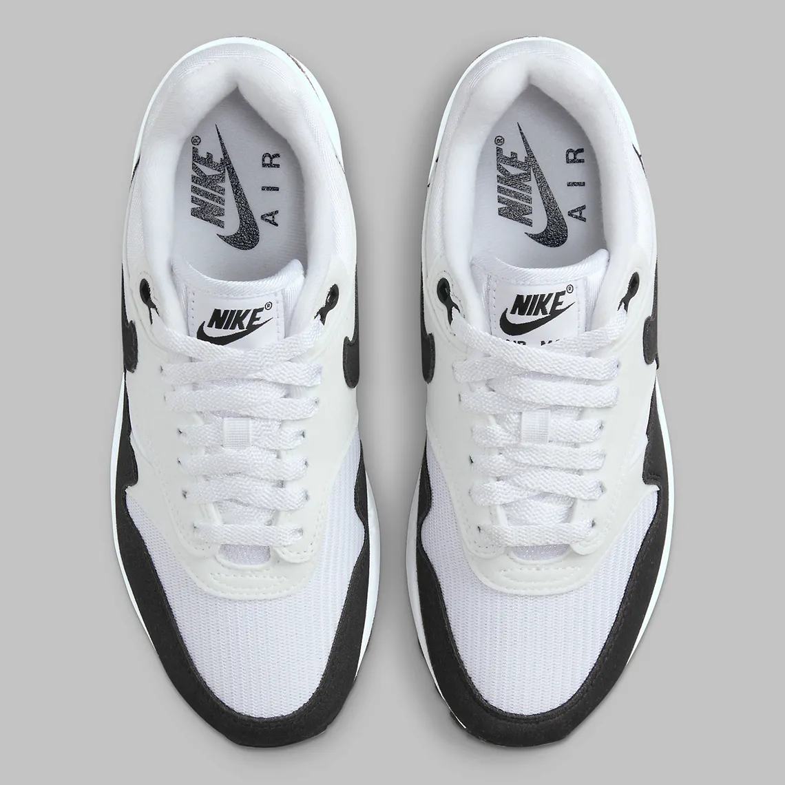 Nike Air Max 1 White Black Neutral Grey – Image 5