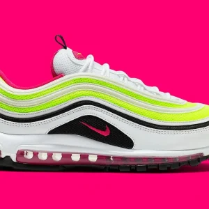 Nike - Air Max 97 White Black Volt Rush Pink