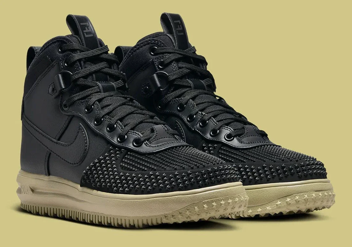 Nike Air Force 1 Duckboot Black Neutral Olive – Image 3