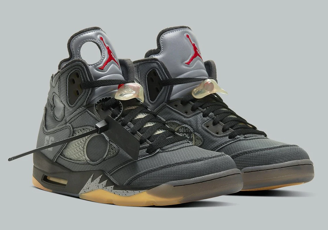 Air Jordan 5 Retro Off White Black – Image 3
