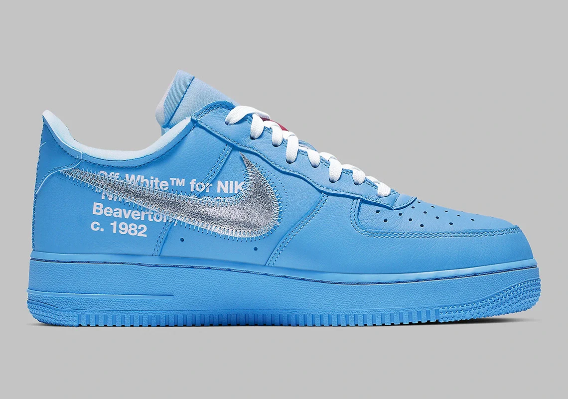 Nike Air Force 1 Low Off White MCA University Blue – Image 4