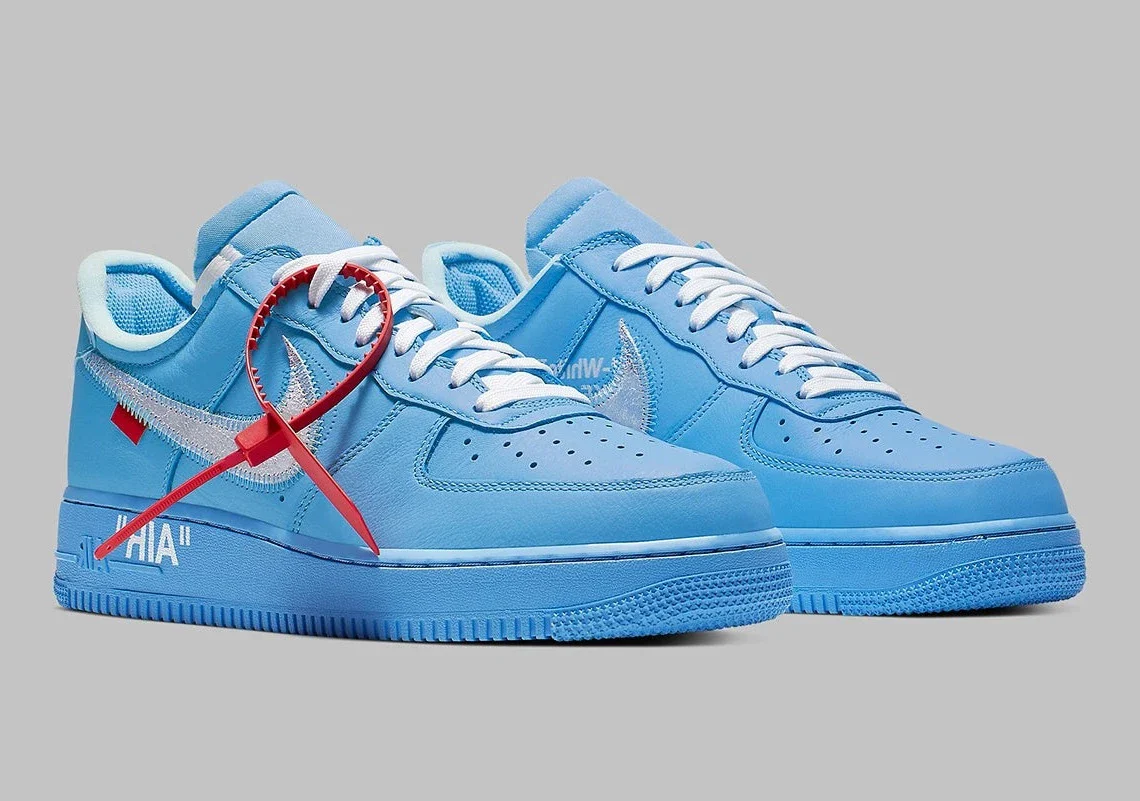 Nike Air Force 1 Low Off White MCA University Blue – Image 3