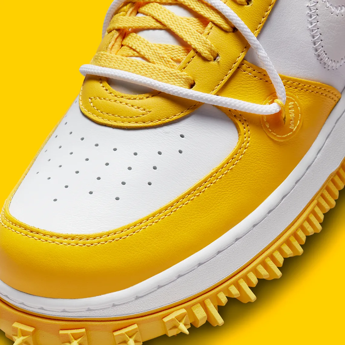 Nike Air Force 1 Mid SP Off-White Varsity Maize – Image 7