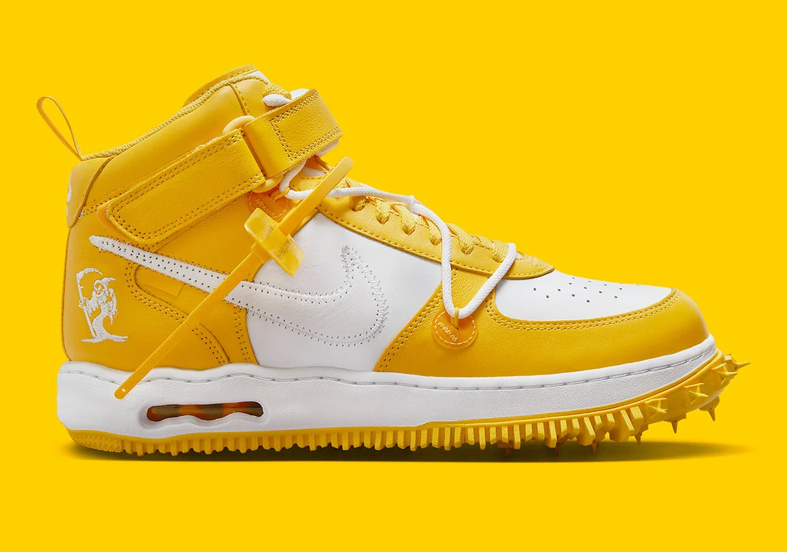Nike Air Force 1 Mid SP Off-White Varsity Maize – Image 2