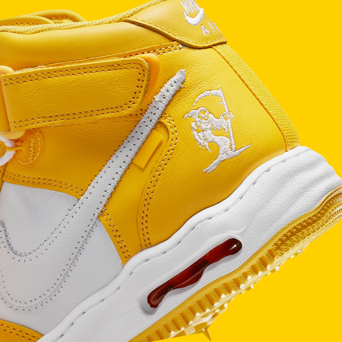 Nike Air Force 1 Mid SP Off-White Varsity Maize – Image 8