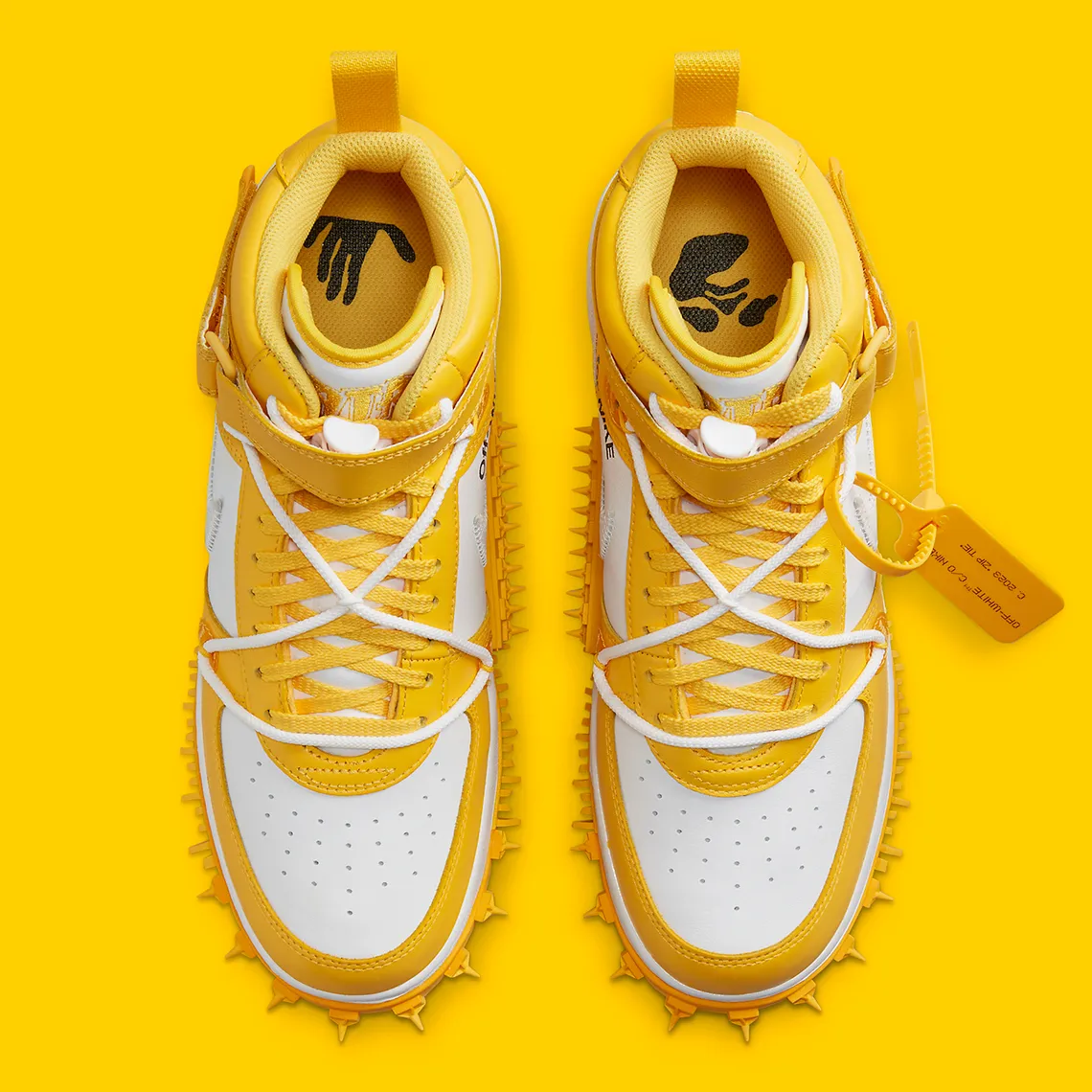 Nike Air Force 1 Mid SP Off-White Varsity Maize – Image 5